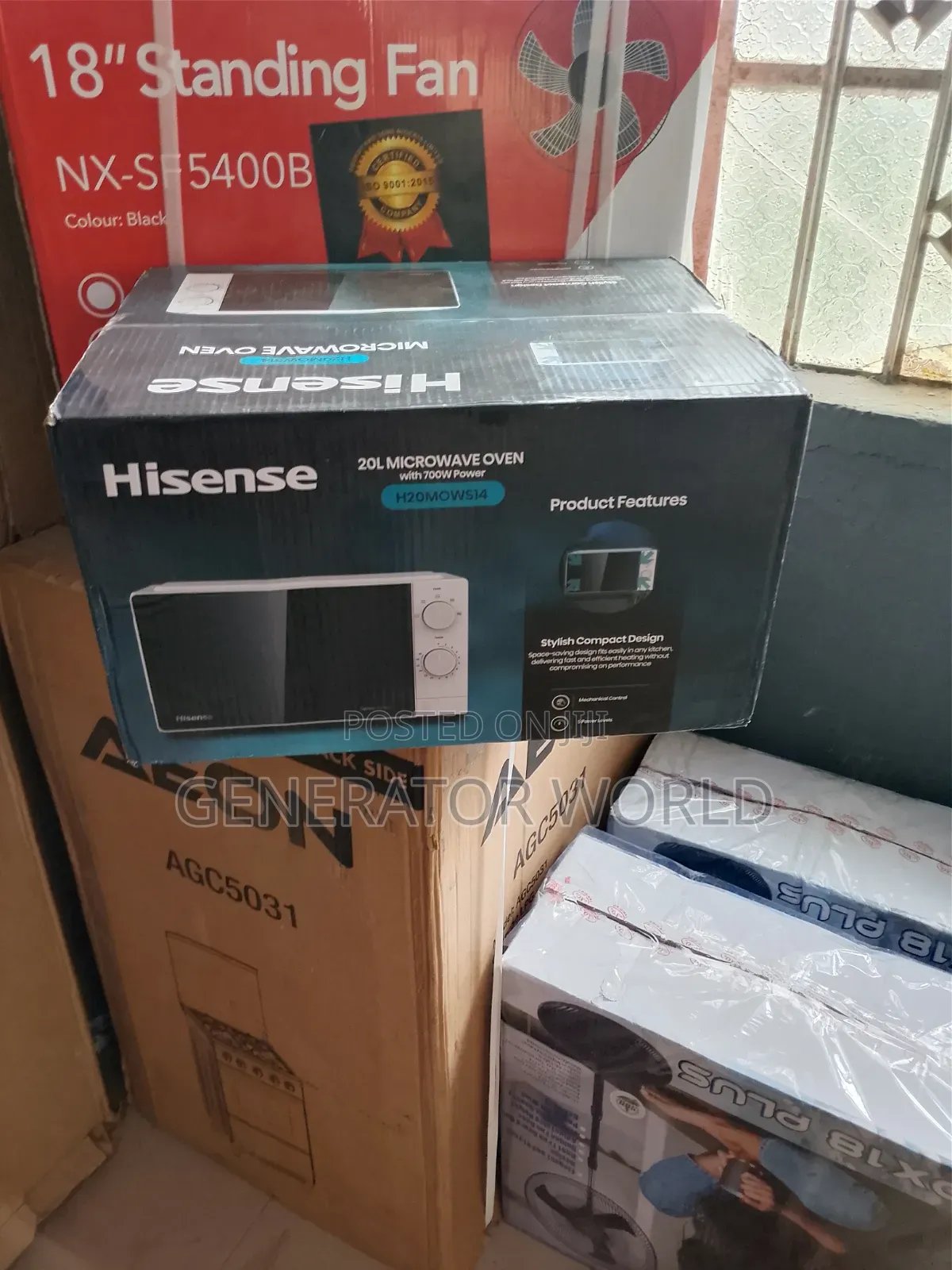 Hisense 20l Microwave Manual Control Compact Design