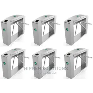 Waist Height Tripod Turnstile Access Control Gate - Set Of 6