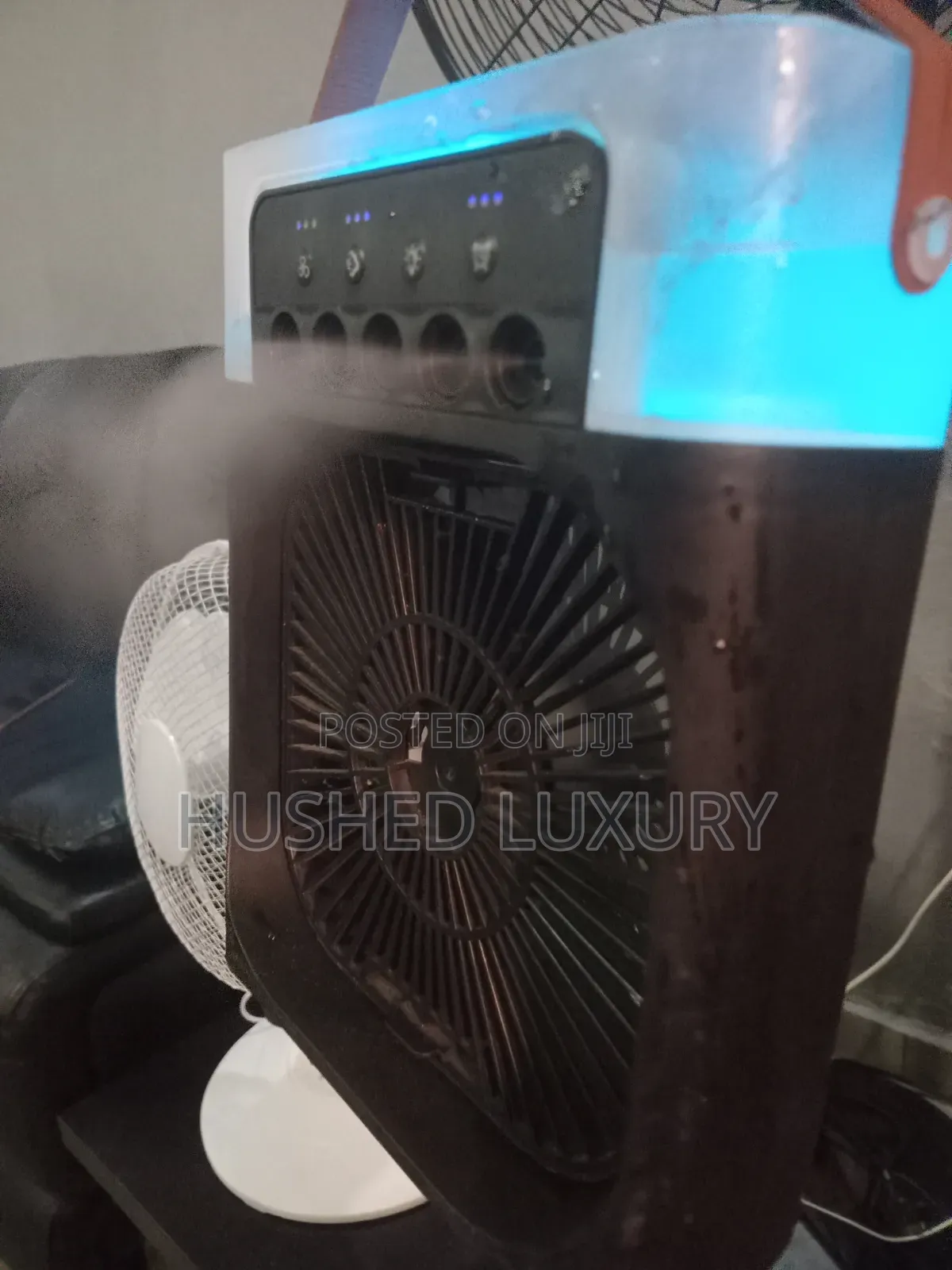 Usb Mist Fan With Led Light