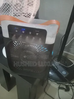 Usb Mist Fan With Led Light