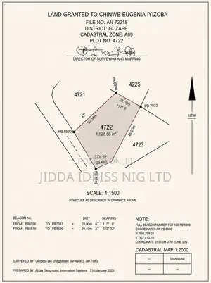 Prime Residential Plot for Sale in Guzape Main, Abuja