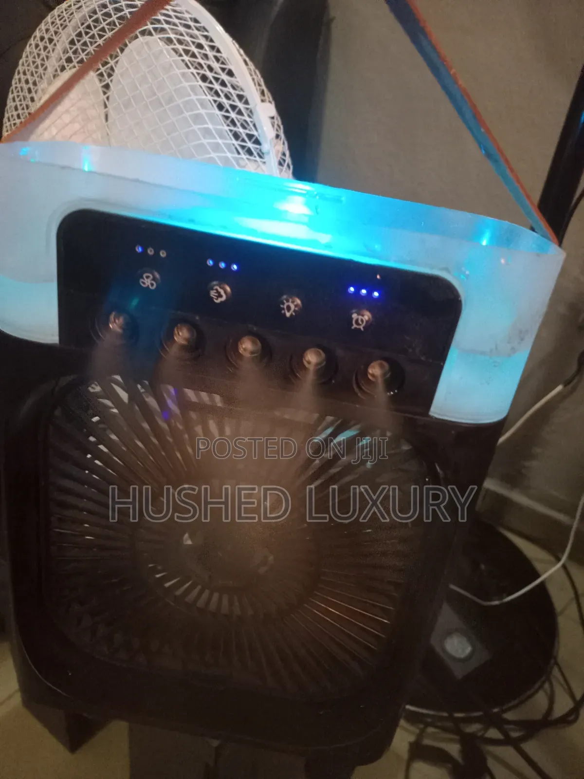 Usb Mist Fan With Led Light