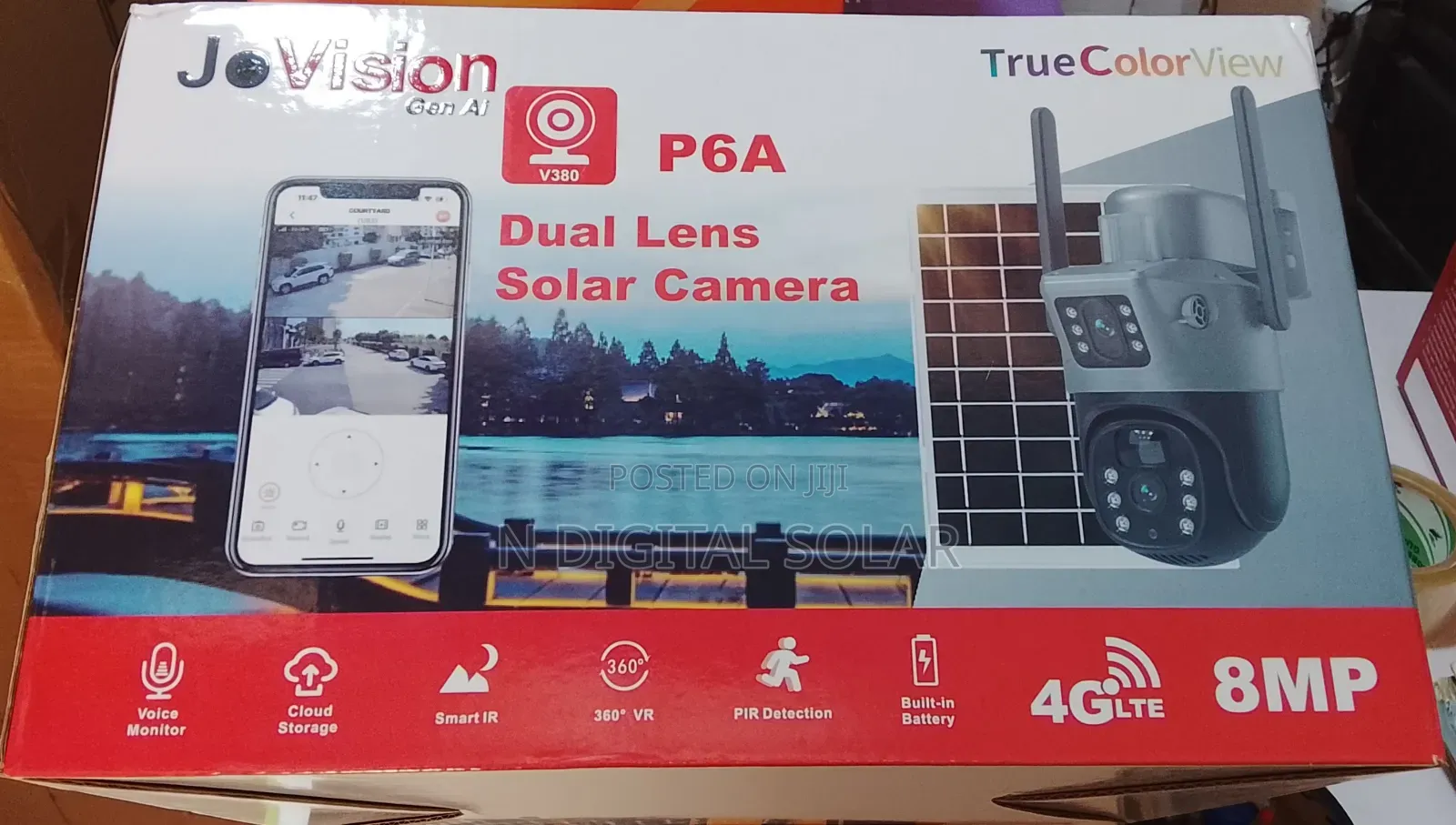 Jovision P6a Dual Lens Solar Camera