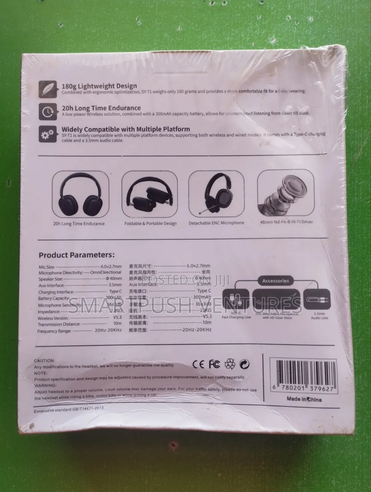 Sy-T1 Headset With Detachable Enc Microphone