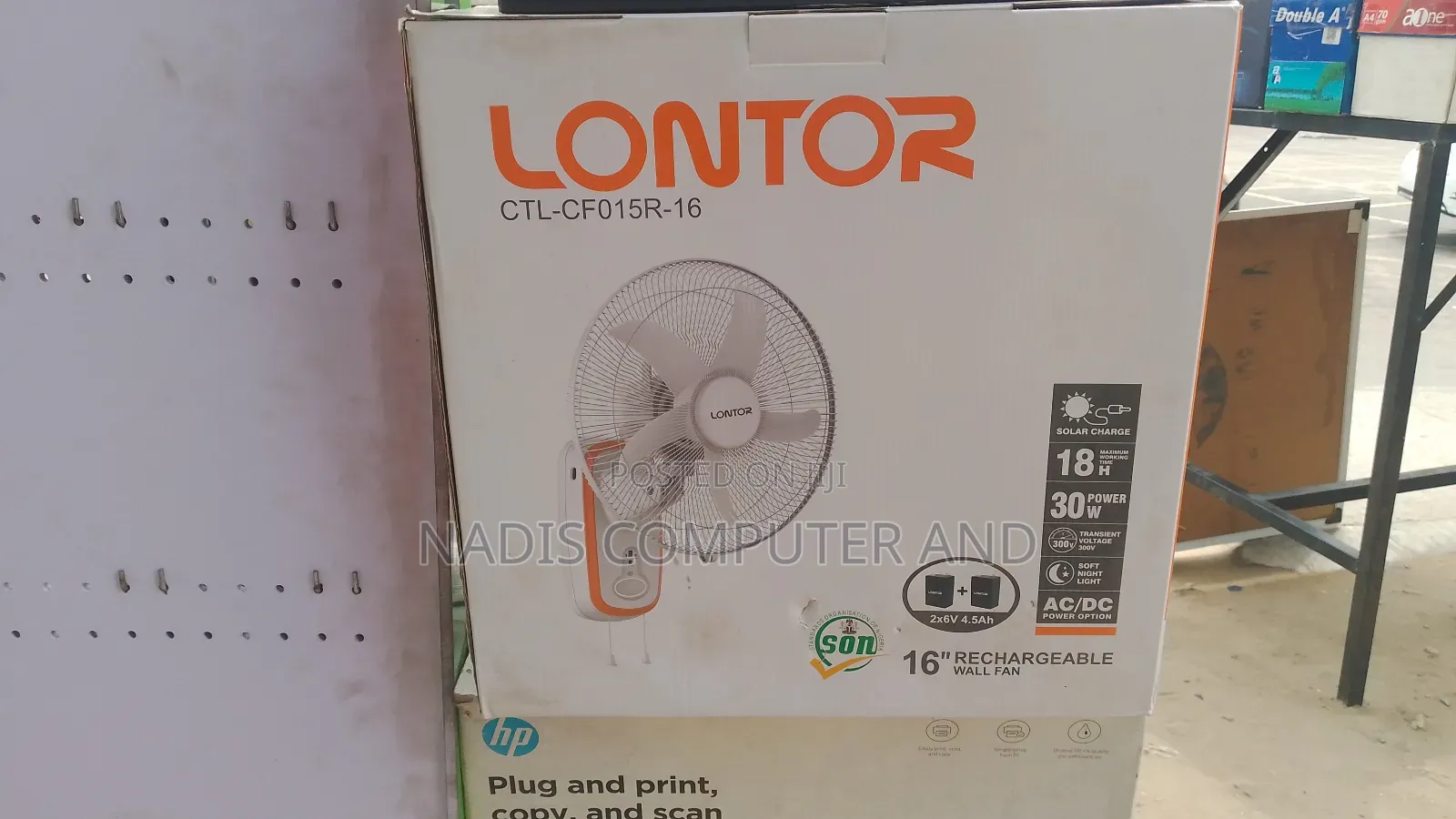 Lontor Reachable Wall Fan