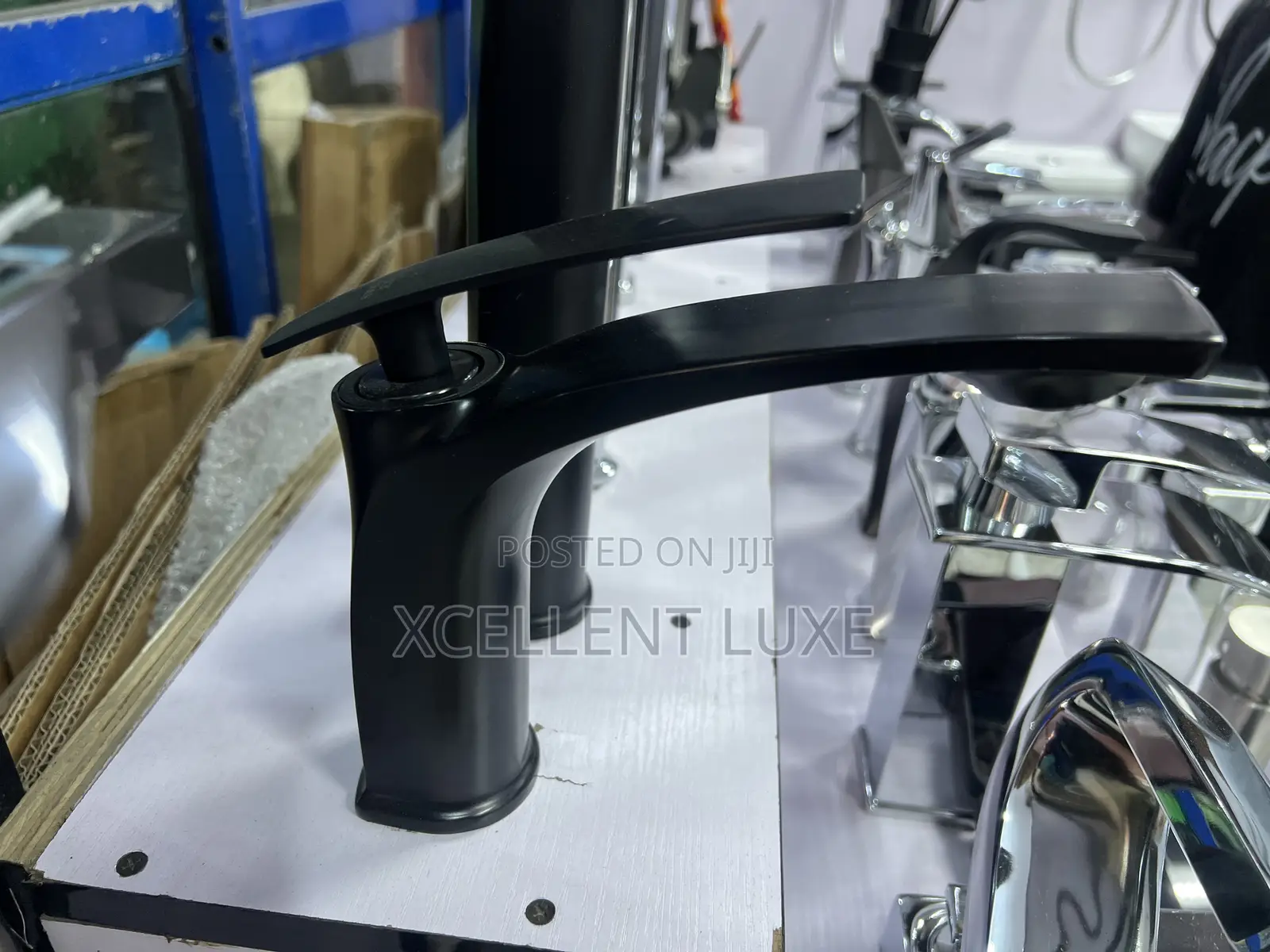 Matt Black Basin Mixer Tap