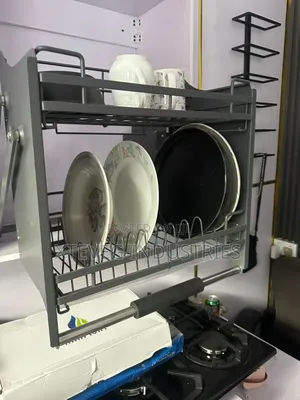 80cm Pull Down Plate Rack
