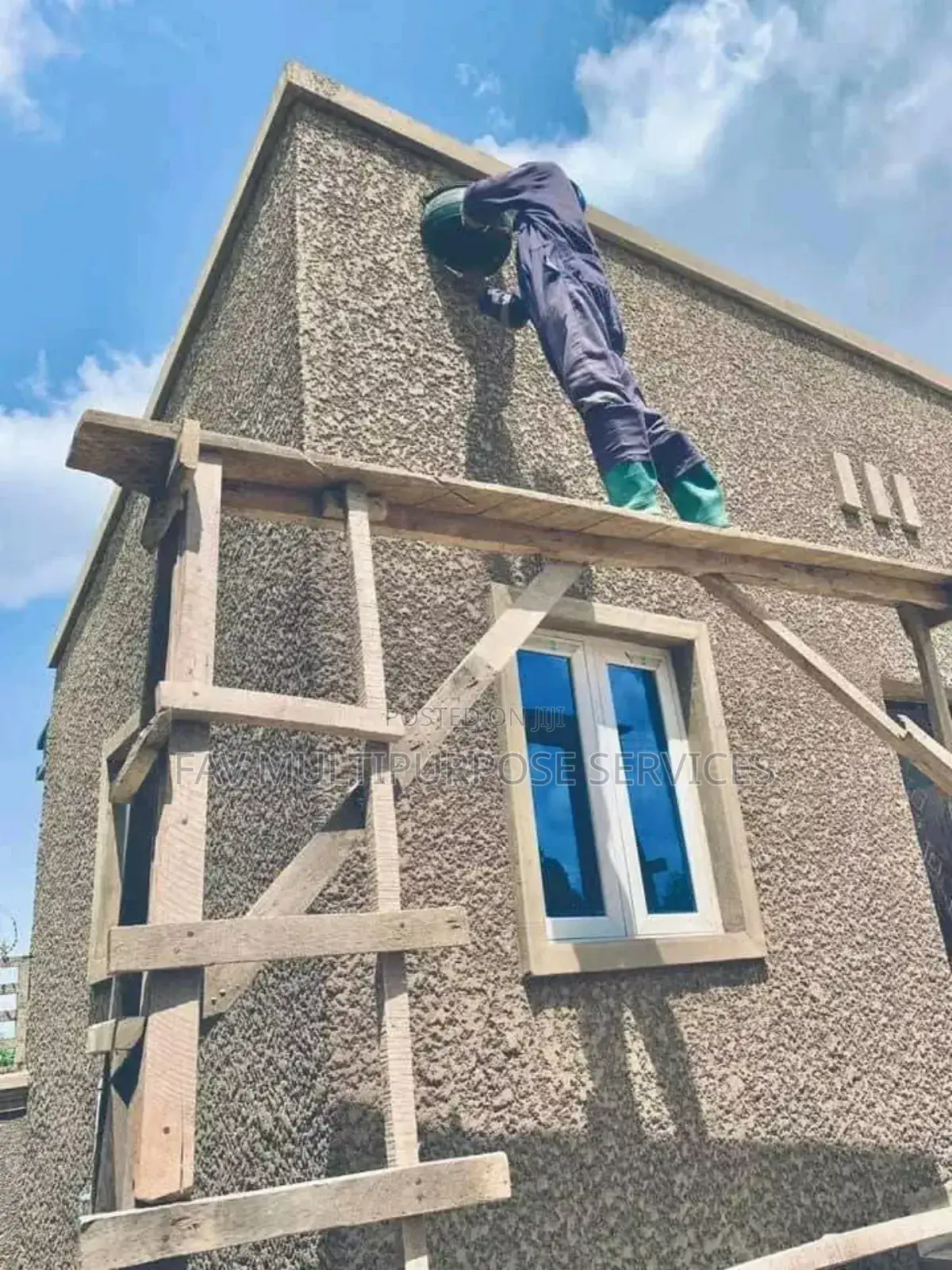 Painting Tyrolean Wall Painter