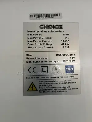450watt Choice Solar Panel