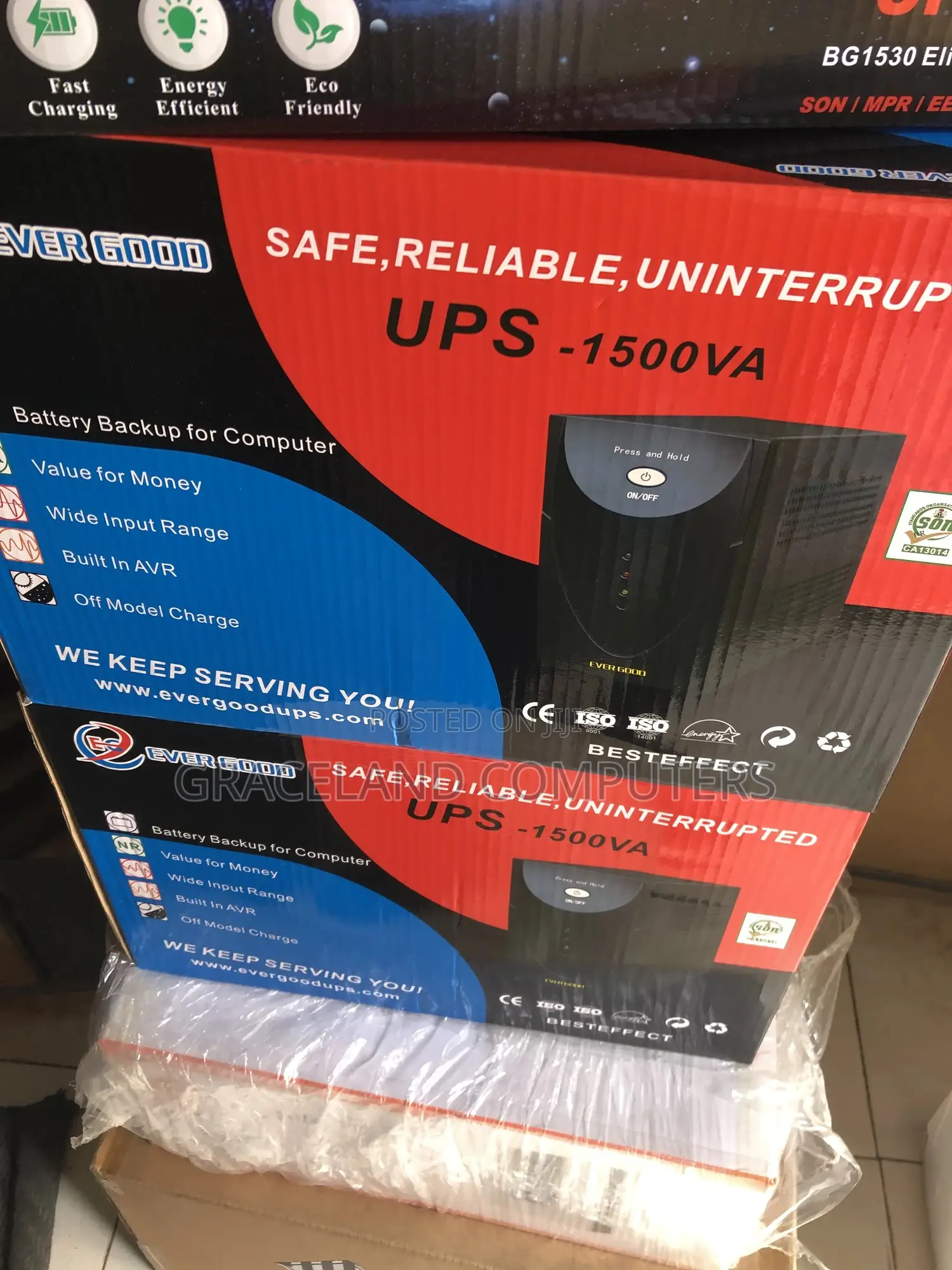 Evergood 1.5kva 1500va Metal Uninterrupted Ups