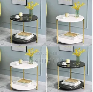 Marble Multifunctional Living Room Coffee Table, Side Stool