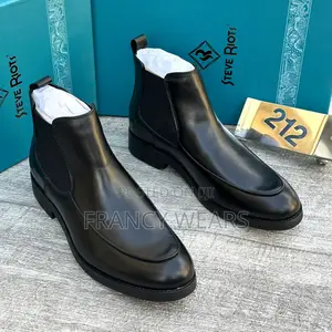 Luxury Black Leather Chelsea Boots for Men