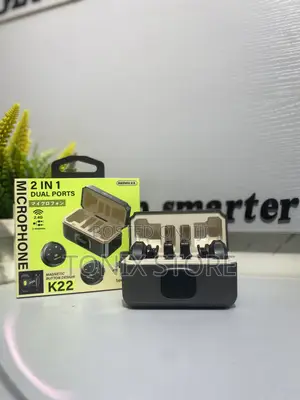 Remax 2in1 Dual Ports Magnetic Button Design Microphone