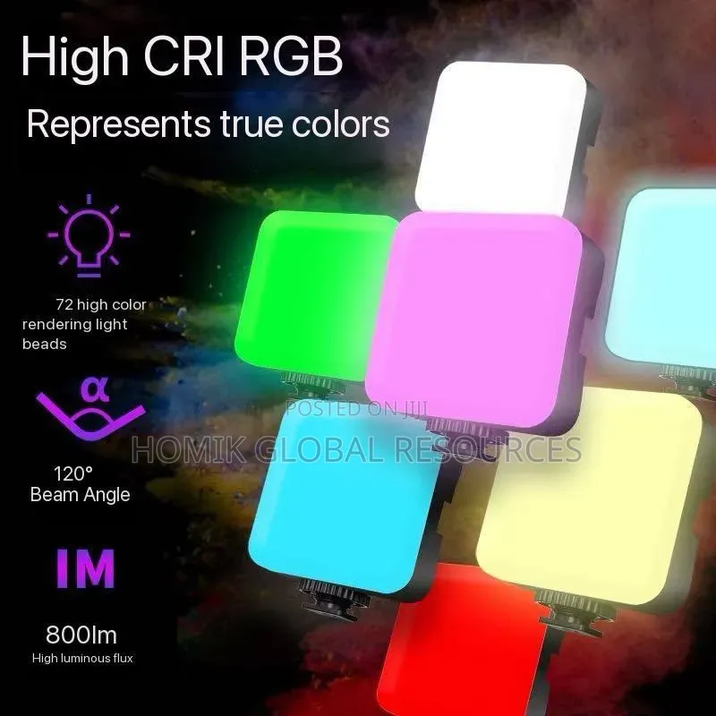 Mini Rechargeable Influencer RGB Cube Light
