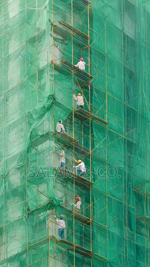 Heavy Duty Scaffolding Safety Net – 2m X 40m Construction Debris Mesh