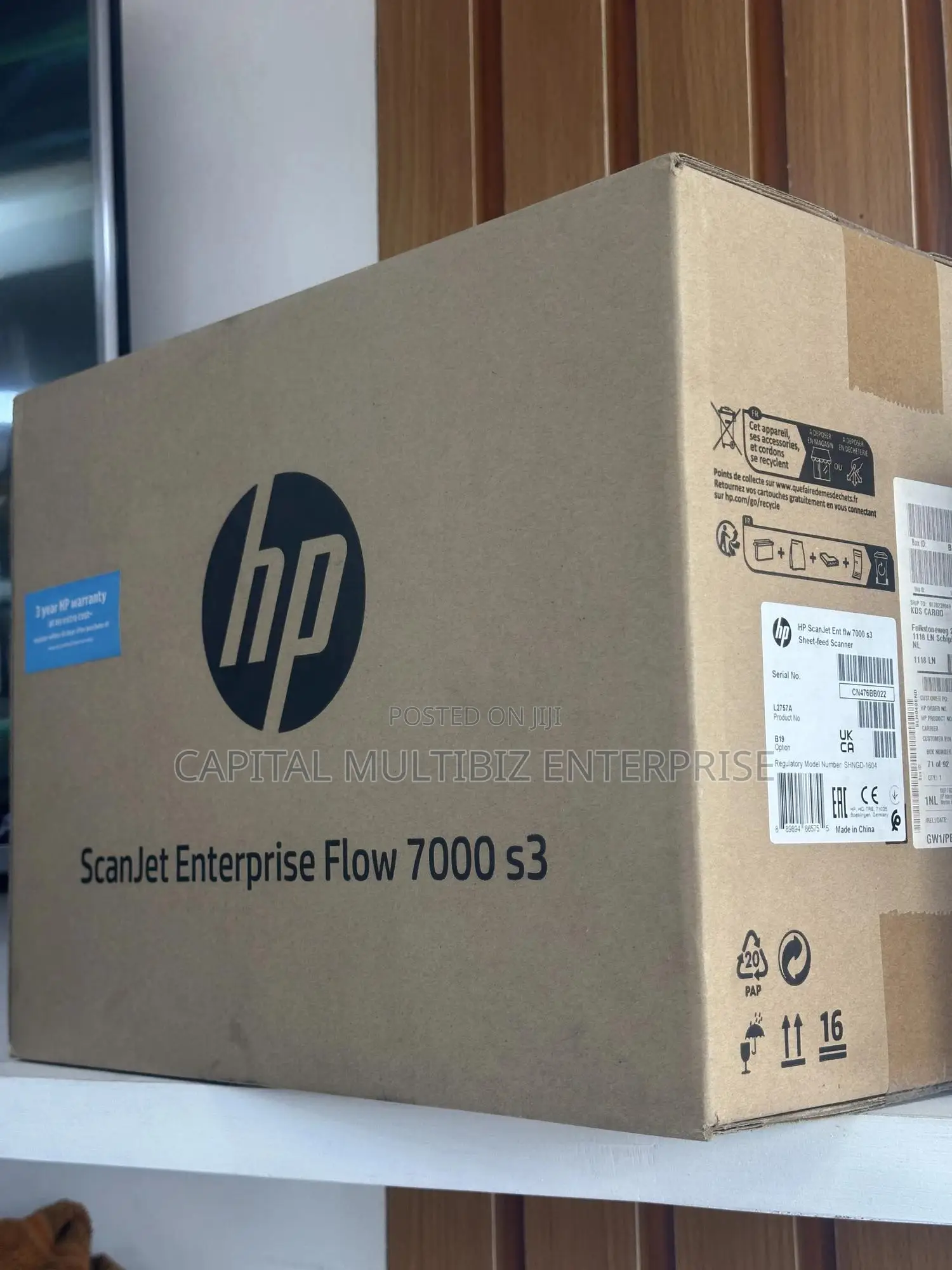 Hp Scanjet Enterprise Flow 7000 S3