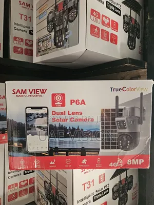 Dual Lens Solar Camera V380 High Quality