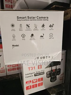 Dual Lens Solar Camera V380 High Quality