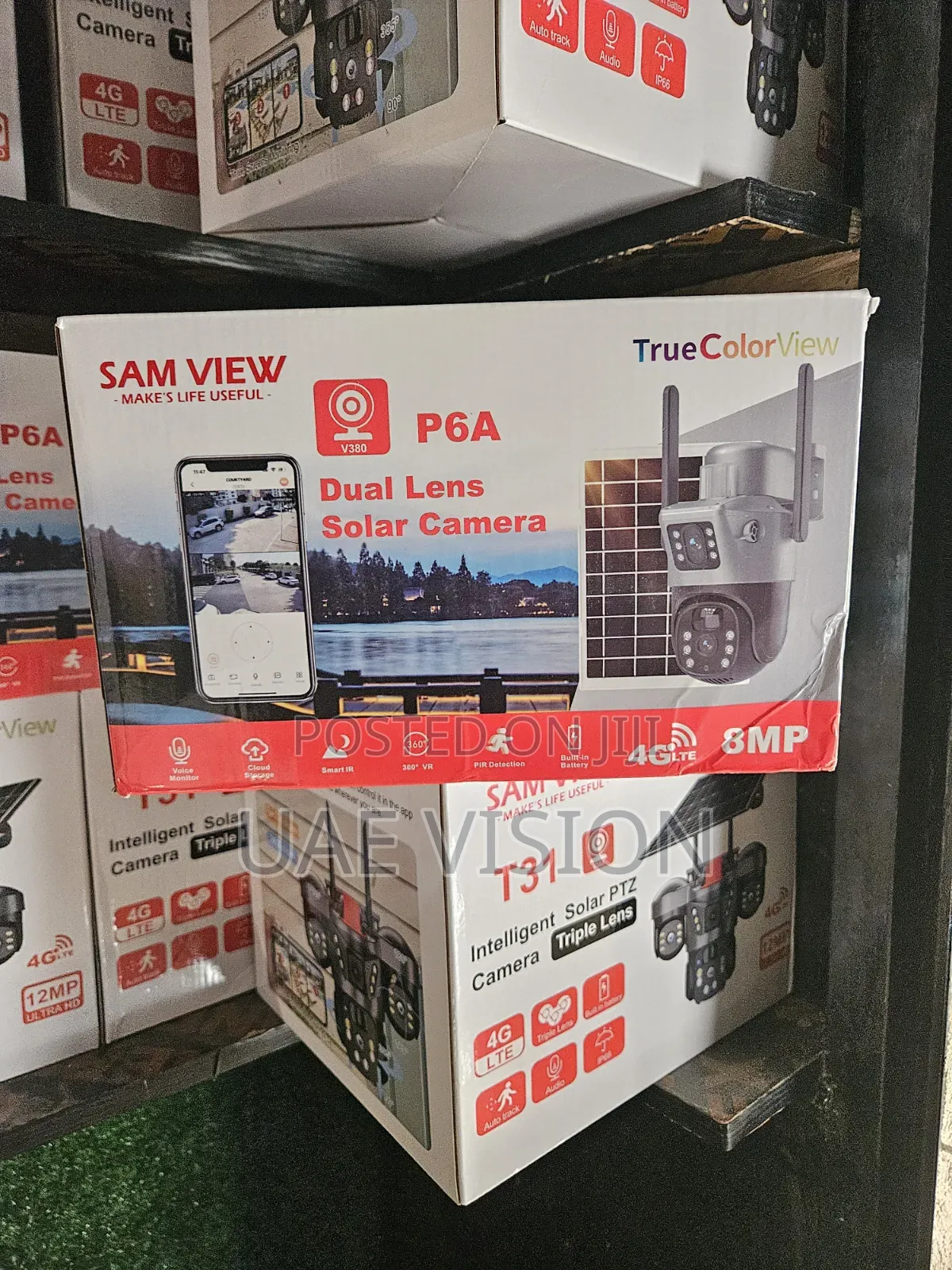 Dual Lens Solar Camera V380 High Quality