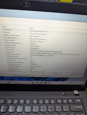 Laptop Lenovo 8GB Intel Core i5 SSD 256GB