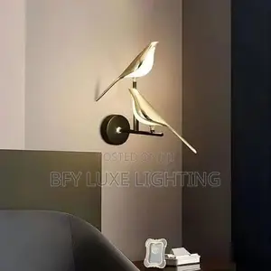 Artistic Golden Bird Led Wall Lamp - Pair Design Sconce