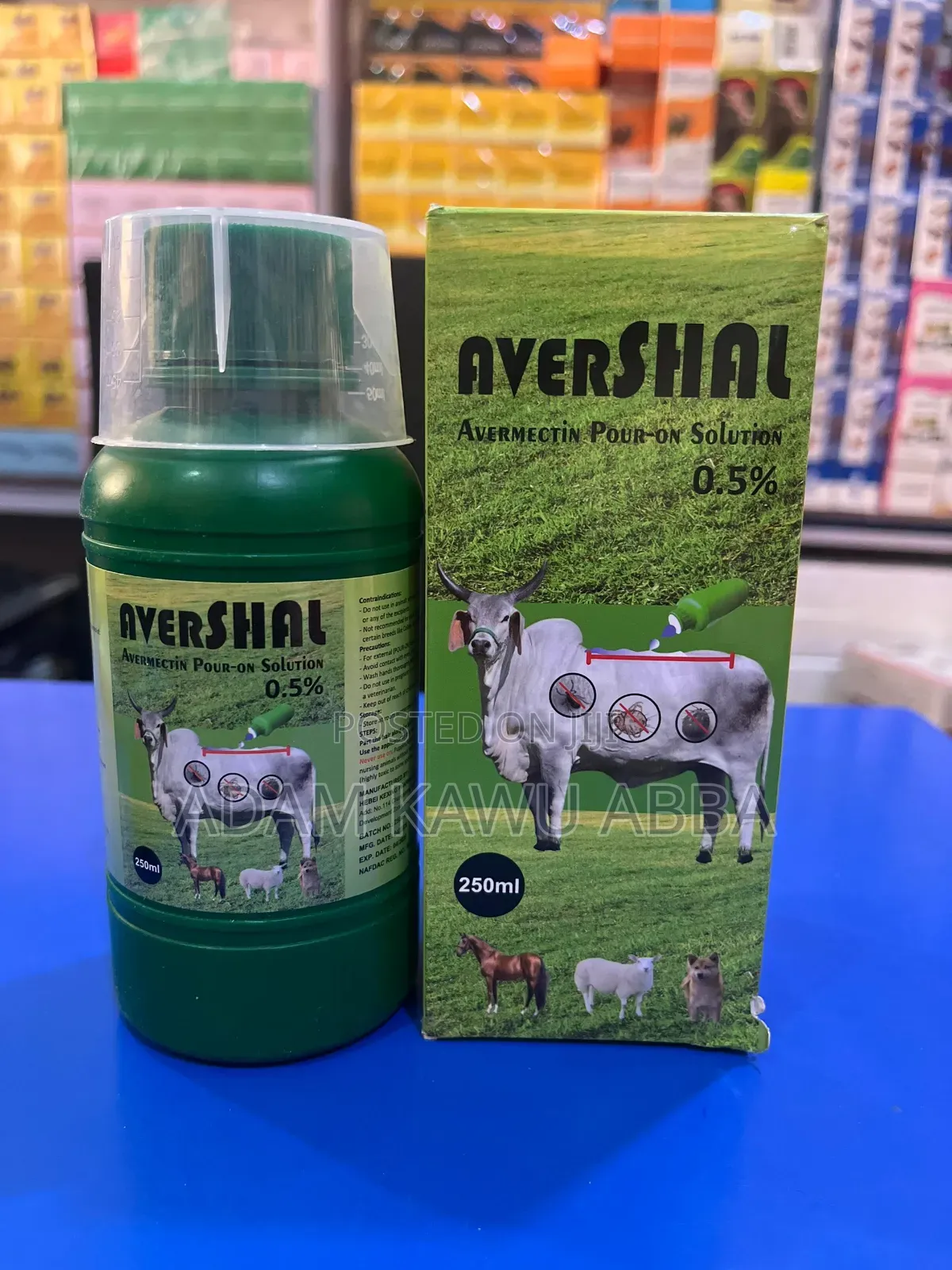 Avershal, Avermectin Pour-on Solution 0.5% 250ml
