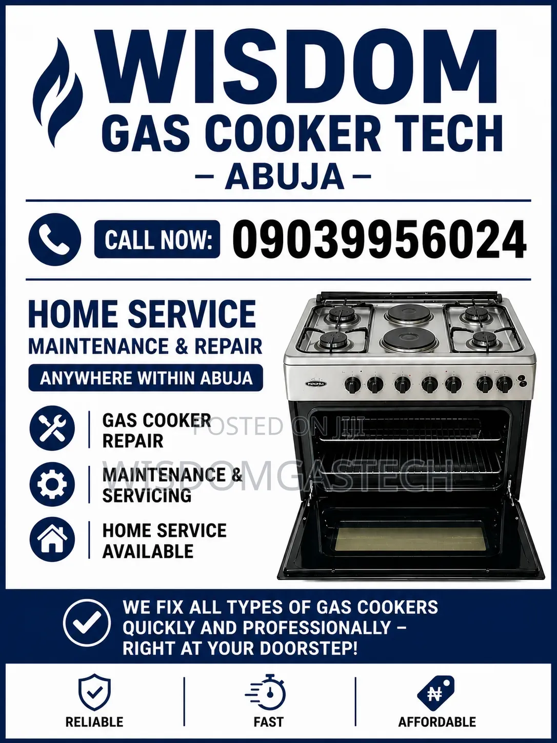 Gas Cooker Repairs
