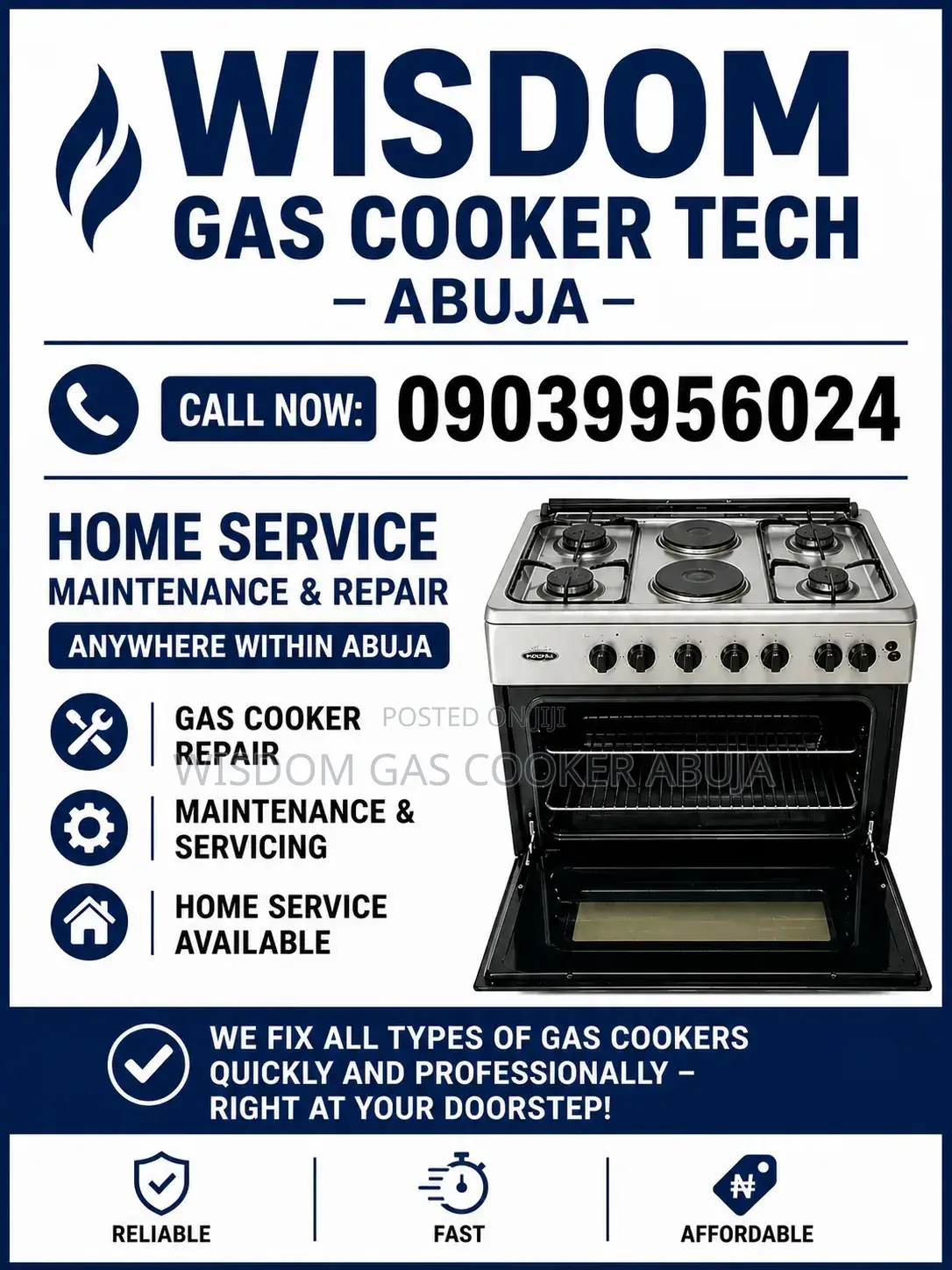 Gas Cooker Repairs