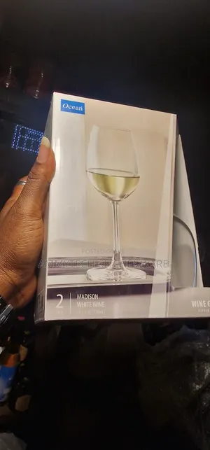2pcs Madison White Wine Ocean Glass