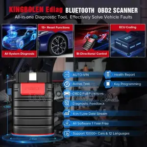 Kingbolen Ediag Obd2 Car Bluetooth Scanner Full Diagnostic 15 Reset