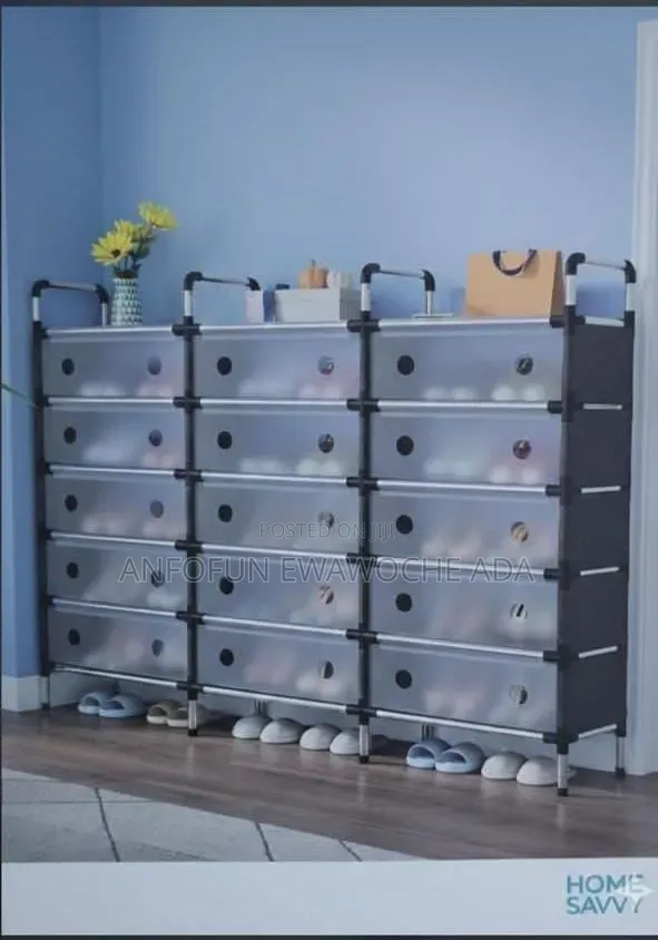 3-Way 7-Layer Shoe Rack With Cover