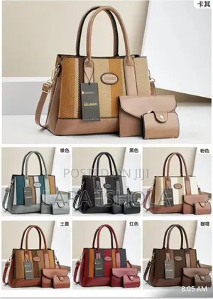 Stock 3 in 1 Quality Leather Bag