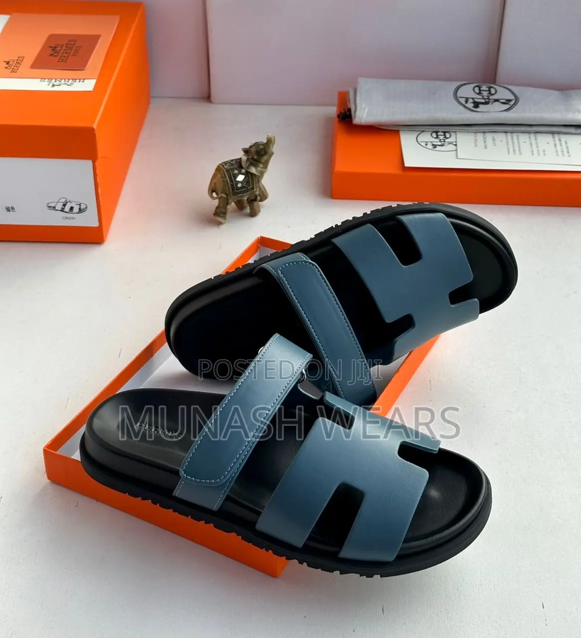 Hermes Leather Slipers Covered 40-46