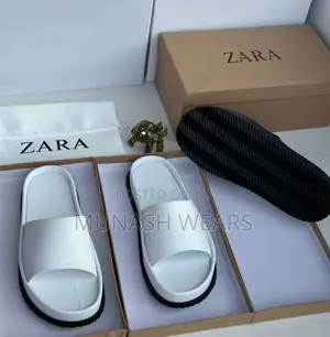 Zara Leather Slipers Covered Design 40-46