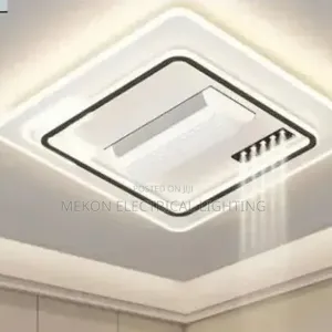 Flush Ceiling Light With Fan