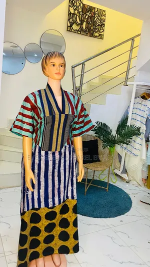 Adire Boubou Gown