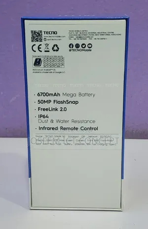 New Tecno Spark 50 128 GB Gray