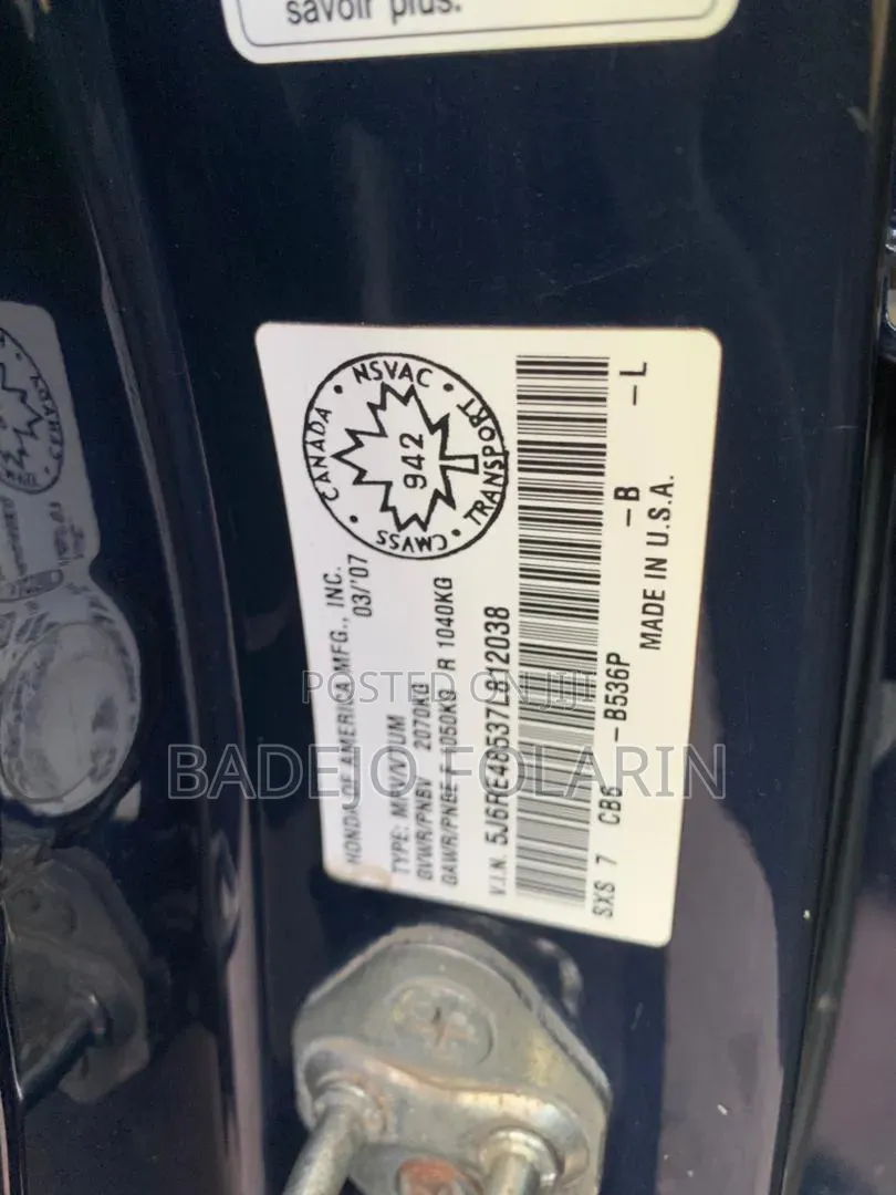 Honda CR-V 2.4 2008 Blue