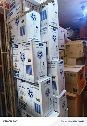 Rechargeable Solar Fan Available