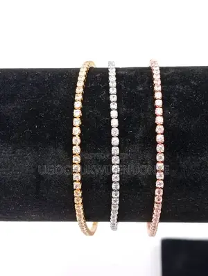 Luxury Crystal Tennis Bangle Set (3-in-1) – Gold, Silver Rose Gold