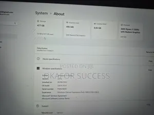 Laptop Lenovo 8GB AMD Ryzen 5 SSD 500GB