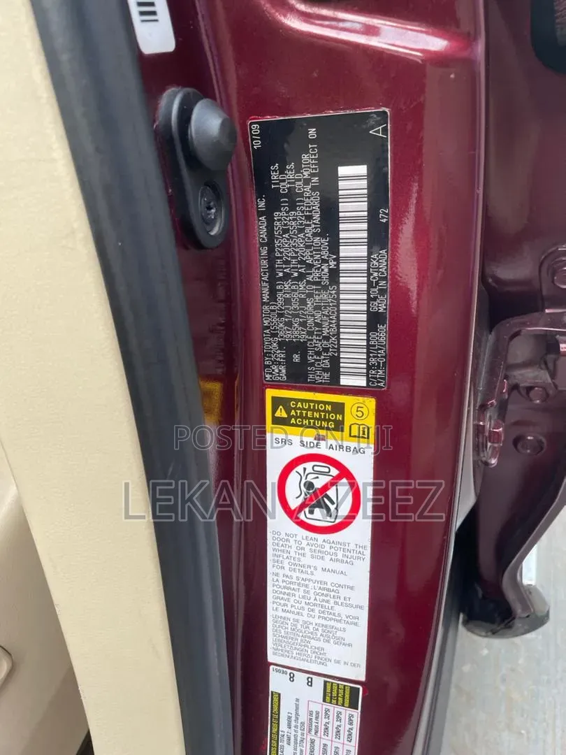 Lexus RX 350 2010 Red