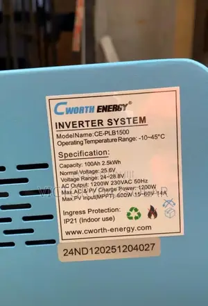 100ah 2.5kwh Cworth Solar Generator Available