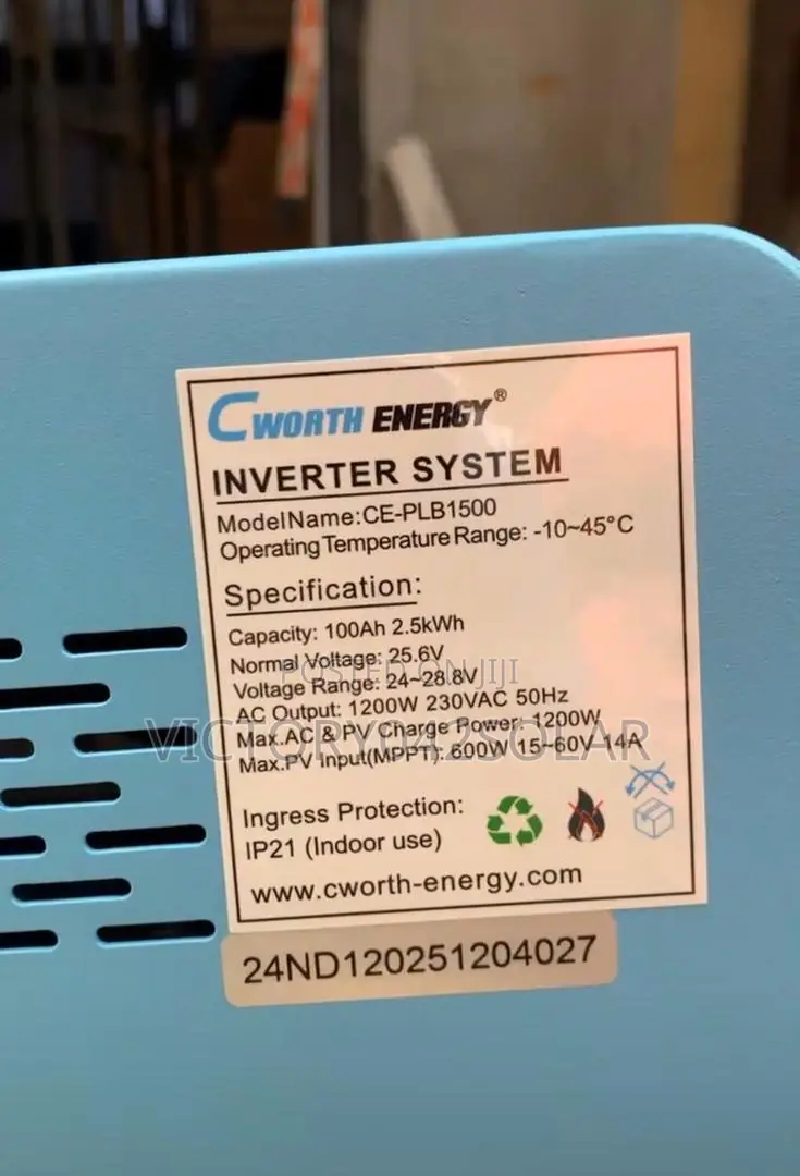 100ah 2.5kwh Cworth Solar Generator Available