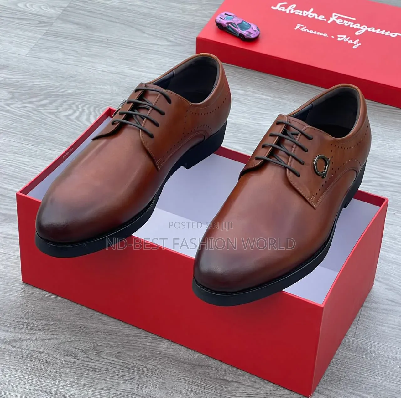 Black Leather Office Shoe