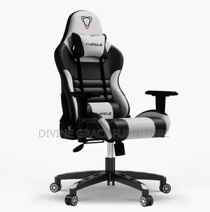 White and Black Premium Gaming Chair