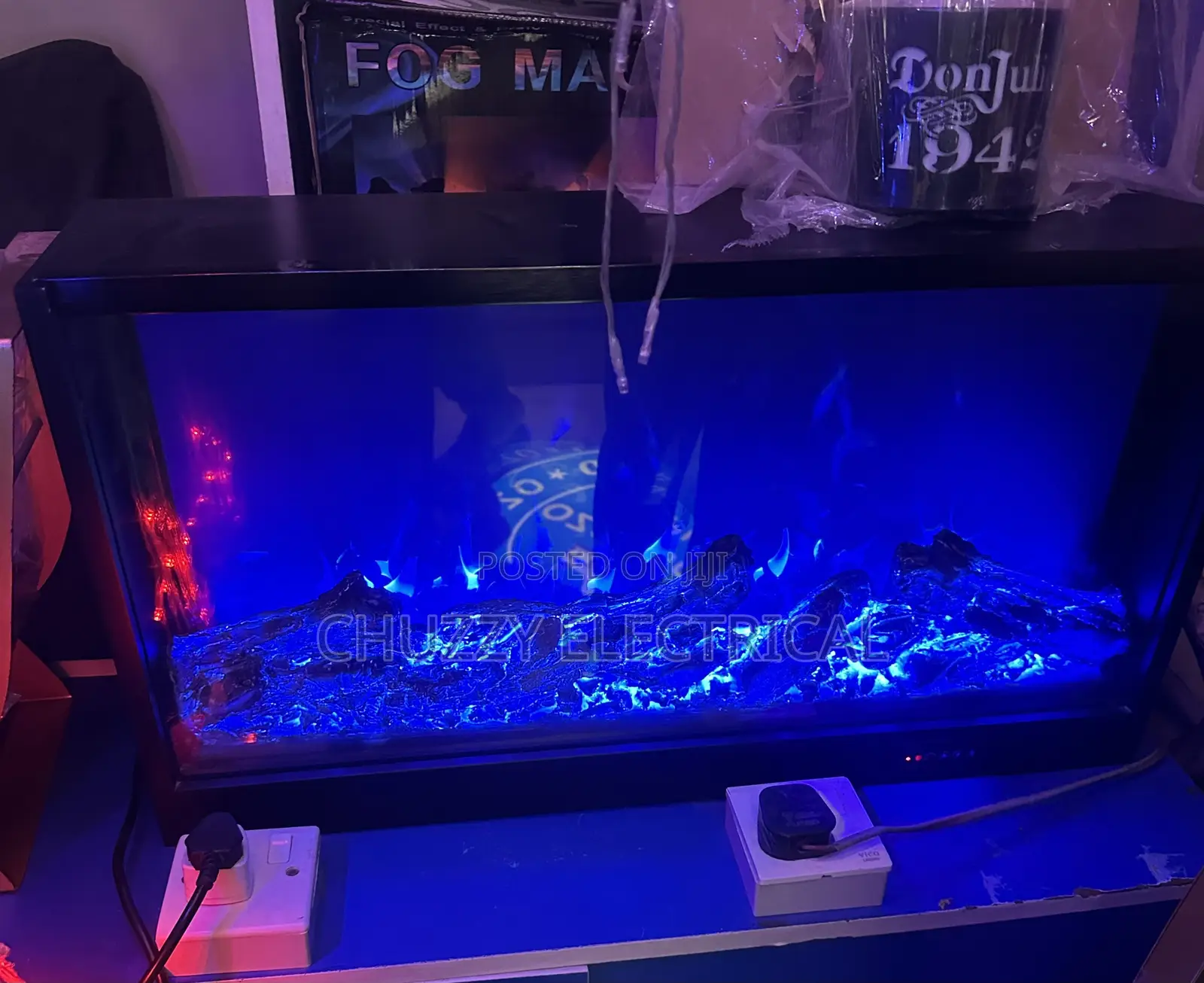 Electric Led Fireplace Decor