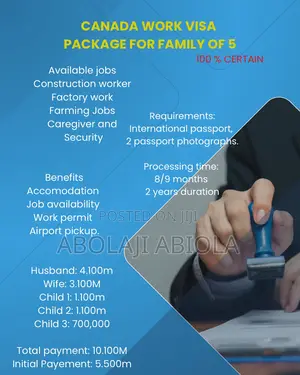 Canada Work Visa For Family Of 5