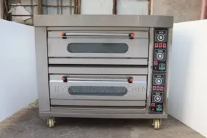 Quality 2 Deck 4 Tray Electric Bread Pizza Oven Commercial Deck Oven