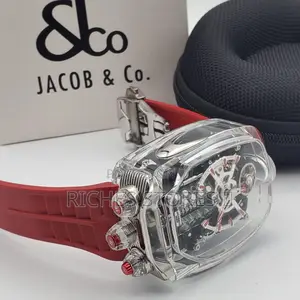 Jacob Co Male Watch Rubber Strap Automatic System